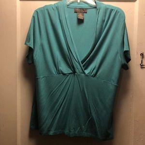 Brand New!!! Blueish/ Green soft short top
